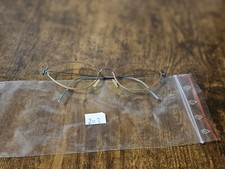 VINTAGE LINDBERG AIR TITANIUM RIM BLUE EYEGLASSES FRAME MADE DANMARK 52/18 #203