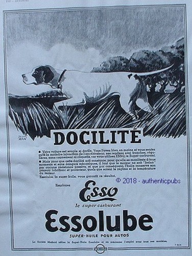 Publicite esso essolube huile - publicite,