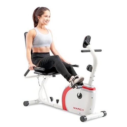 Recumbent exercise bike with - recumbent,