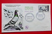ENVELOPPE  FDC  1er JOUR : 1957  COLOMBOPHILIE