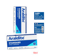 Araldite Standard Epoxy 36g Colle Adhésive Tubes Résine 20g + DURCISSEUR 16G