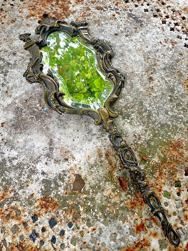 Ancien miroir face - miroir,