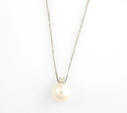Collier nimei blanc 18 - or,