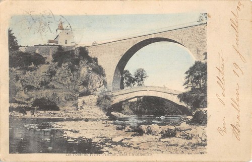 Cpa les ponts - les, pierre