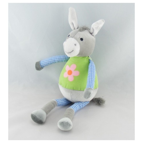 Doudou hochet ane gris - , vert
