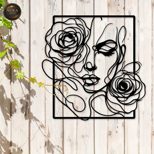 Décoration murale visage