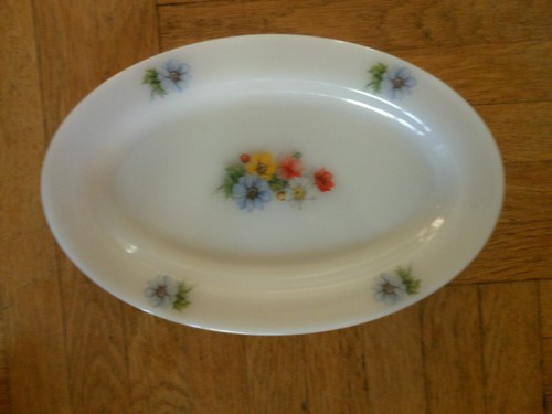 Plat service ovale - service, en