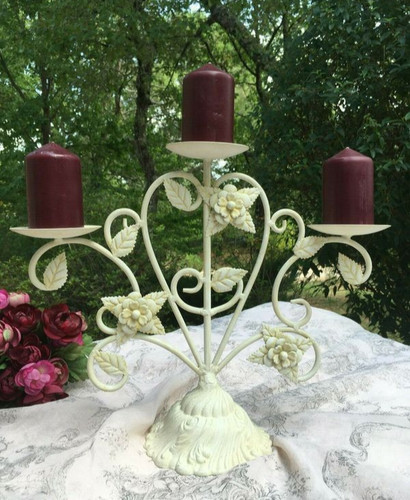Ancien chandelier bougeoir - bougeoir, fer