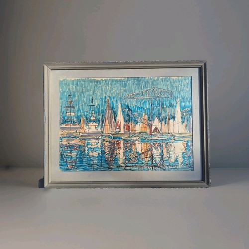Peinture ancienne aquarelle - peinture,