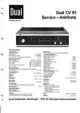 Manuel De Service Pour Dual CV