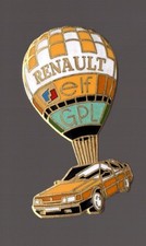 Pin's voiture / Renault - Elf - GPL (montgolfiere -EGF - hauteur: 4 cm)