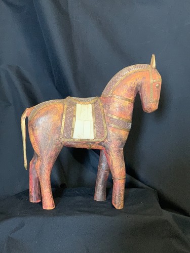Cheval bois peint - cheval,, bois,