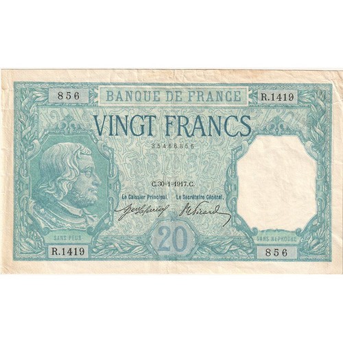 France francs bayard - 20, francs,