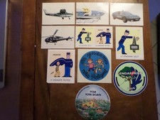 lot de 10 anciens autocollants gendarmerie Nationale