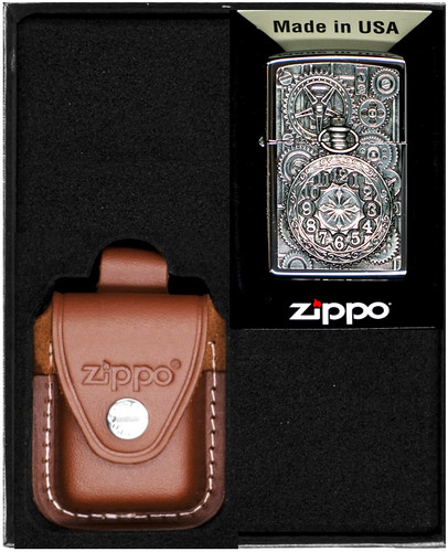 Coffret cadeau briquet zippo - coffret,