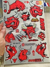 Autocollants bull red