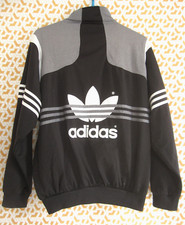 Veste Adidas Noir et Gris Vintage Jacket 90'S Tracksuit Homme - 174 / M