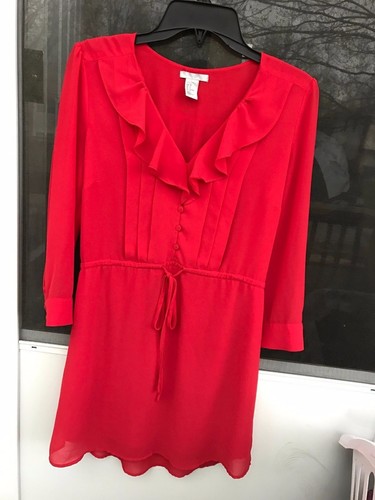 Chiffon ruffle dress - h&m,