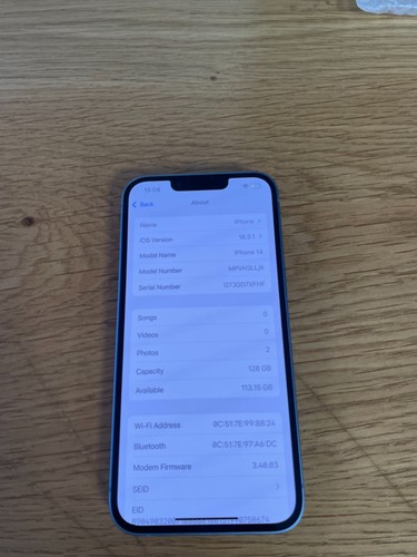 Apple iphone sim 128go - e-sim,