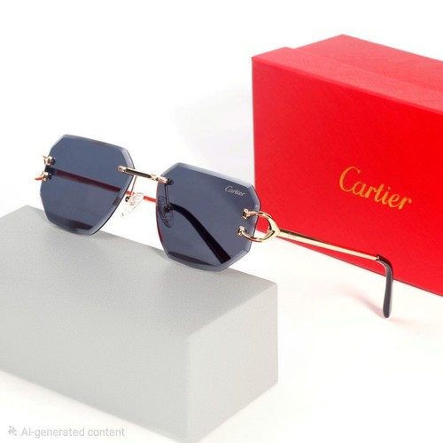 Cartier hexegon black framless - black,