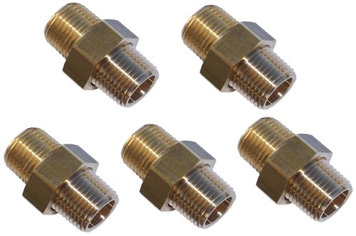 Raccord laiton doublé - 5x,