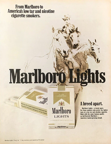 Marlboro lights cigarette - marlboro,