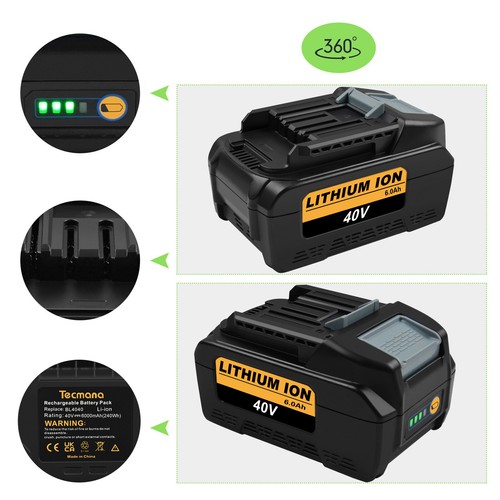 6ah 40v bl4040 ion - li-ion, batterie