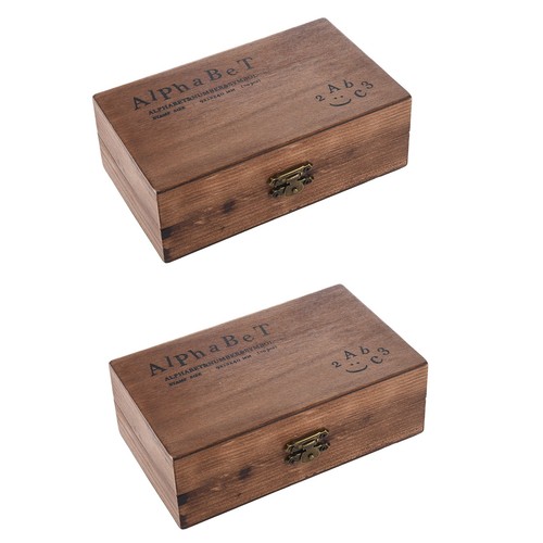 Coffret 140 tampons - coffret, bois