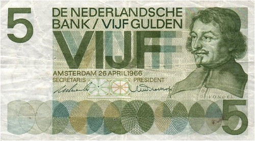 Netherlands gulden 1966 90 - netherlands, 5