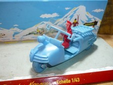 ANCIEN JOUET FRANCE RARE SCOOTER VESPA BS LAMBRETTA 1960 PLASTIQUE COFALU PILOTE