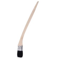 Courbé Radiateur Brosse 16" Long 1,5" Poils Bois Poignée pour Mur Traitment Noir