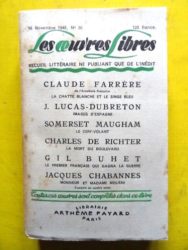 Revue les oeuvres libres - les,