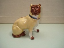 Figurine Chien Carlin Bouledogue Porcelaine de Meissen Saxe