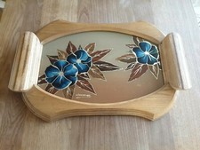 Ancien plateau service bois - ancien,