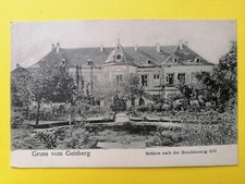 CPA WISSEMBOURG GRUSS vom GEISBERG Le CHÂTEAU après le BOMBARDEMENT 1870 Schloss