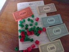 LOT 150 ANCIENS BILLETS en Francs MONOPOLY