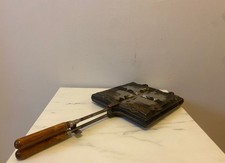 GAUFRIER / APPAREIL MOULE À CROQUE MONSIEUR x4 L étoile vintage ancien de France