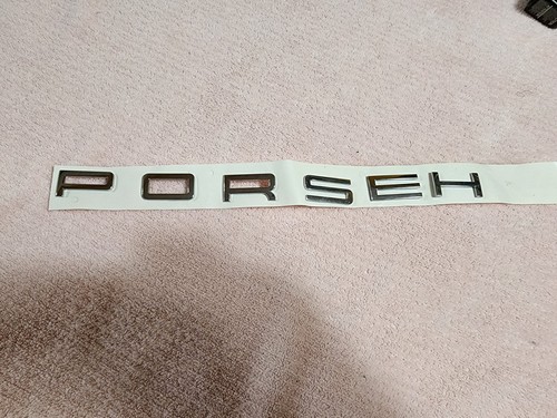 Porsche emblem chrome - emblem, insignia