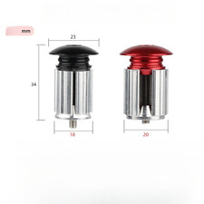 Embouts de barre de vélo en alliage d'aluminium avec design arrondi lisse pour