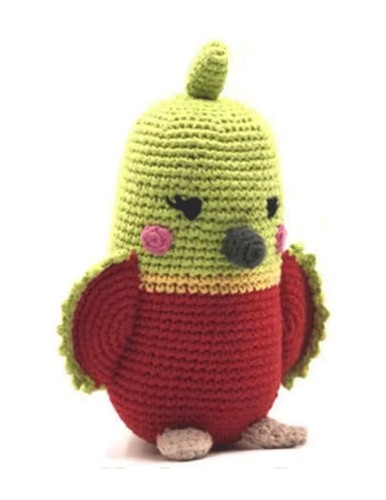 Peluche perroquet pebble - 20, cm