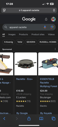 Appareil raclette - appareil,
