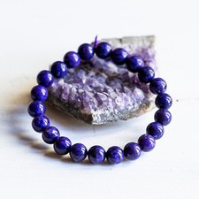 Bracelet CHAROÏTE perles sphères 8mm Pierre naturelle Minéraux Reiki Énergie