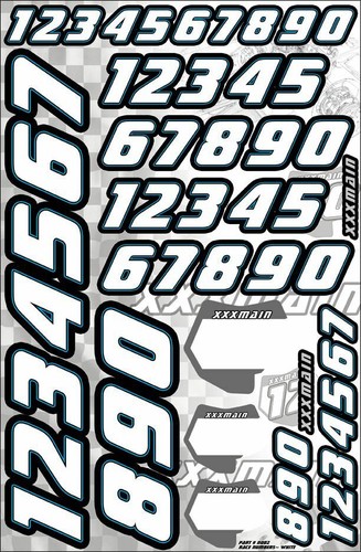 Xxx main racing race numbers - main,