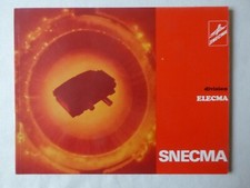 1970'S BROCHURE PUB SNECMA ELECMA ELECTRONIQUE MOTEUR AVIATION ELECTRONIC ENGINE