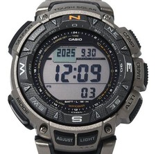 Montre solaire robuste pour homme Casio Pro Trek PRG-240T-7JF triple capteur ...