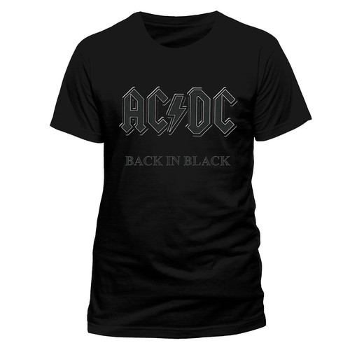 Acdc licensed back - acdc, black