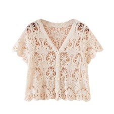 Mode Femme Crochet Haut Court