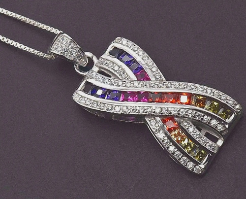 Collier pendentif sim - , saphir