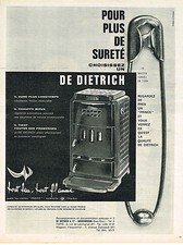 PUBLICITE ADVERTISING  1963   DE DIETRICH   poele feu continu