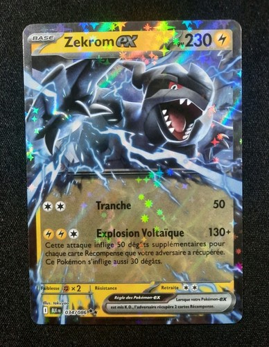 Carte pokémon zekrom ex - pokémon, :